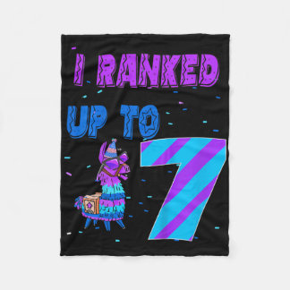 Couverture Polaire Kids I Ranked Up To 7 Video Game 7th Birthday Llam