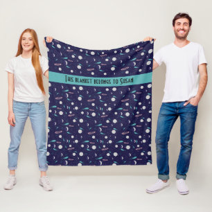 Couverture Polaire Kids Moon Meteor Black Hole Planet Comet