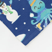 Couverture Polaire Kids Octopus Winter Sports Funny Animal  (Coin)