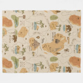 Couverture Polaire Kid's Personalized Safari Map ID1269 (Devant (Horizontal))