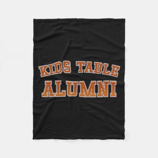 Couverture Polaire Kids Table Alumni Thanksgiving Fun Family Gatherin (Devant)