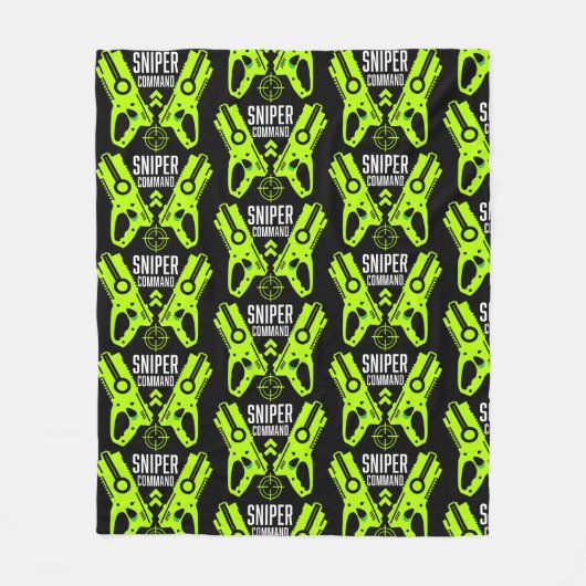 Couverture Polaire Kids Toy Gun Battle Sniper (Devant)