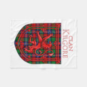 Couverture Polaire Kilgore Tartan Scottish Plaid Lion Rampant (Devant (Horizontal))
