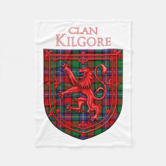 Couverture Polaire Kilgore Tartan Scottish Plaid Lion Rampant (Devant)