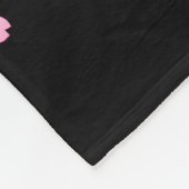 Couverture Polaire Kimono japonais Sakura noir et blanc (Coin)