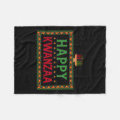 Couverture Polaire Kinara Sept Bougies Principes De Kwanzaa Happy K (Devant (Horizontal))