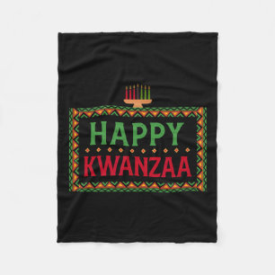 Couverture Polaire Kinara Sept Bougies Principes De Kwanzaa Happy K