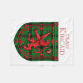 Couverture Polaire Kincaid Tartan Scottish Plaid Lion Rampant (Devant (Horizontal))