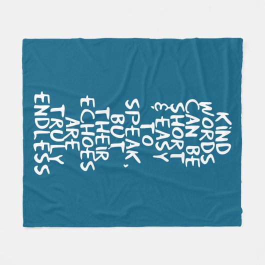 Couverture Polaire Kind words (Devant (Horizontal))