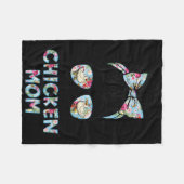 Couverture Polaire Kinda Busy Being A Chicken Mom New Mom Mother's Da (Devant (Horizontal))