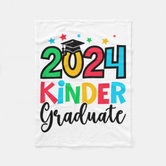 Couverture Polaire Kinder Graduate Kindergarten 2024 Cadeaux d'études
