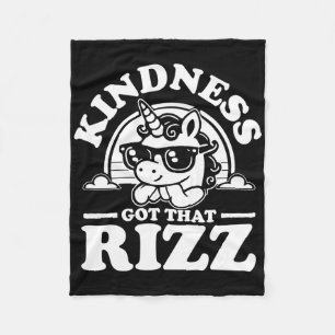 Couverture Polaire Kindness Anti Bulbing Week Unicorn A Reçu Rizz Sti