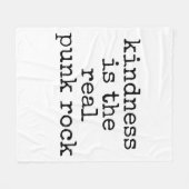 Couverture Polaire Kindness Is The Real Punk Rock (Devant (Horizontal))