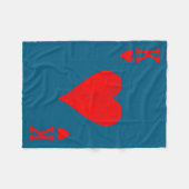 Couverture Polaire King Of Hearts Matching Couple Saint Valentine's D (Devant (Horizontal))