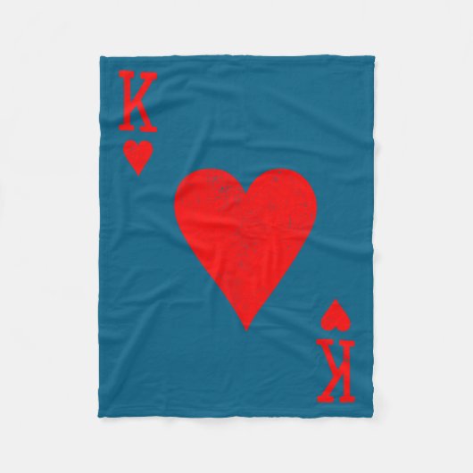 Couverture Polaire King Of Hearts Matching Couple Saint Valentine's D (Devant)