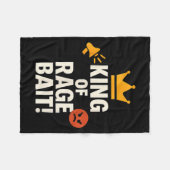 Couverture Polaire King Of Rage Bait Funny Internet Meme Gamer Quote  (Devant (Horizontal))