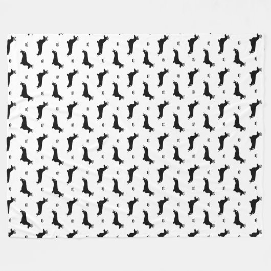 Couverture Polaire King Short Hair Dachshund - motif 1 (Devant (Horizontal))