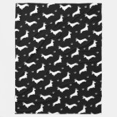 Couverture Polaire King Short Hair Dachshund - motif 2 (Devant)