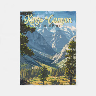 Couverture Polaire Kings Canyon National Park Illustration Art de voy