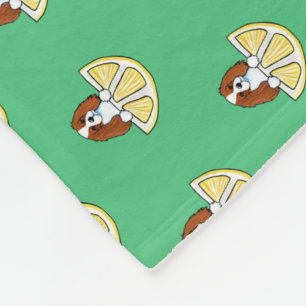 Couverture Polaire KiniArt Cavalier Vie Lemons Blanche en polaire