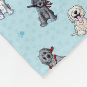 Couverture Polaire KiniArt Doodlemoji Goldendoodle (Coin)