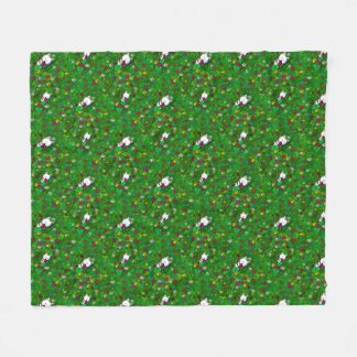 Couverture Polaire KiniArt Garden Westies Fleece Blanket