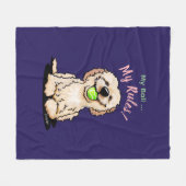 Couverture Polaire KiniArt Goldendoodle MON BALL (Devant (Horizontal))