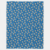 Couverture Polaire KiniArt Poméranienne Blanche polaire (Devant)