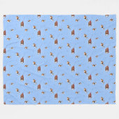 Couverture Polaire KiniArt Snorkeling Basset Hounds Sherpa Blanket (Devant (Horizontal))