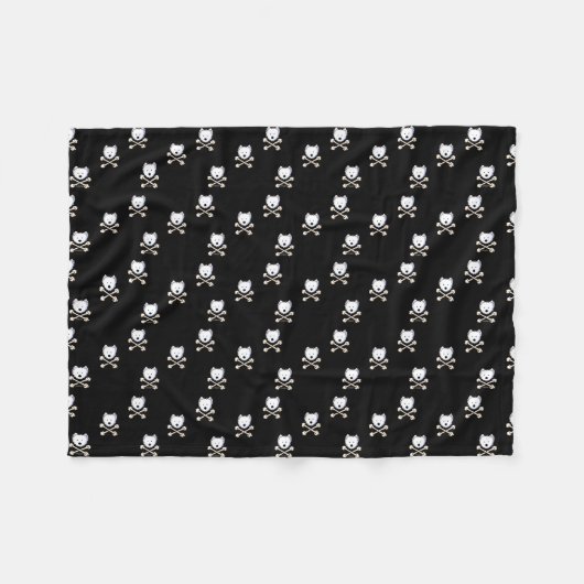 Couverture Polaire KiniArt Torrid Westie Crossbones polaire (Devant (Horizontal))