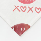 Couverture Polaire Kiss Love XOXO Motif (Coin)
