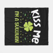 Couverture Polaire Kiss Me I'm A Sullivan - Nom Sullivan (Devant (Horizontal))