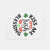 Couverture Polaire Kiss Me Irish Blessing (Devant (Horizontal))