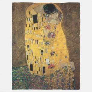 Couverture Polaire Kiss, , reproduction, Gustav Klimt peinture, art,