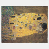 Couverture Polaire Kiss, , reproduction, Gustav Klimt peinture, art, (Devant (Horizontal))