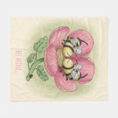Couverture Polaire Kissing Bees (Devant (Horizontal))