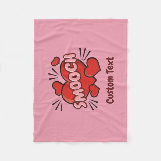 Couverture Polaire Kissing Comic Sound Effect (Devant)