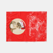 Couverture Polaire Kitten Avec Casquette Rouge (Devant (Horizontal))