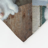 Couverture Polaire Kitten blanc (Coin)