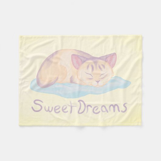 Couverture Polaire Kitten de rêve (Devant (Horizontal))