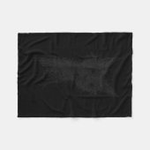Couverture Polaire Kitten Lover Abstract Scribble Art Cute Cat Cat  (Devant (Horizontal))