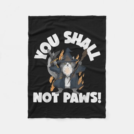 Couverture Polaire Kitten Meow Parody Movie Funny Cat Wizard You Shal (Devant)