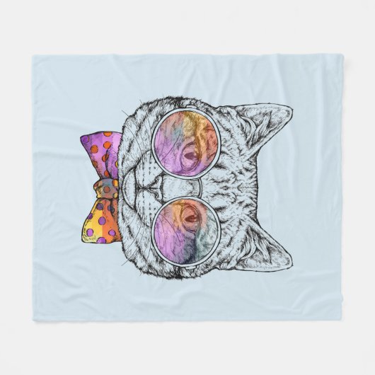 Couverture Polaire Kitty sage KAT (Devant (Horizontal))