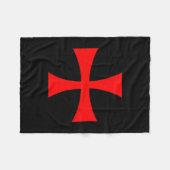 Couverture Polaire Knights Templar Cross Catholic Christian Order The (Devant (Horizontal))