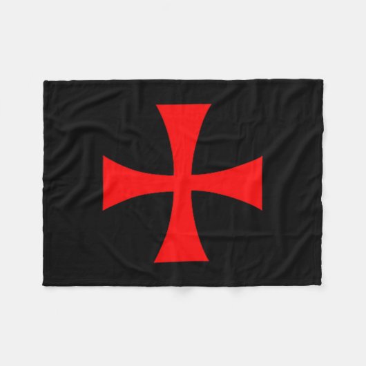 Couverture Polaire Knights Templar Cross Catholic Christian Order The (Devant (Horizontal))
