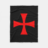 Couverture Polaire Knights Templar Cross Catholic Christian Order The (Devant)