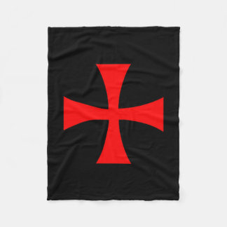 Couverture Polaire Knights Templar Cross Catholic Christian Order The