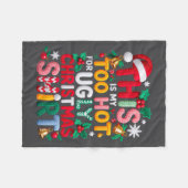 Couverture Polaire Knitting This Is My It's Too Hot For Ugly Christma (Devant (Horizontal))