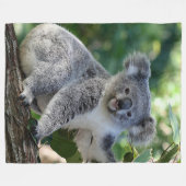 Couverture Polaire Koala australien câlin mignon (vertical) dans le (Devant (Horizontal))