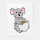 Couverture Polaire Koala avec Coffee Cup (Devant)
